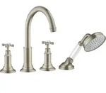 hansgrohe HG 4L Wannenrandarmatur AXOR MONTREUX DN 15 bru-ni - Wei&szlig;