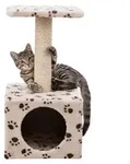 TRIXIE Kratzbaum Zamora - beige mit Pfoten - 60 cm - Beige