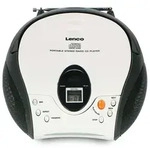Lenco SCD-24 white - Tragbares FM-Radio mit CD-Player - Kopfh&ouml;reranschlu&szlig; - Wei&szlig; -