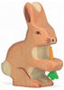 Holztiger - 80102 - Hase mit Karotte, Holz, 6cm x 2cm x 6,4cm