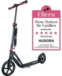 HUDORA BigWheel Style 230 Scooter - schwarz - Aluminium-Roller mit gro&szlig;er