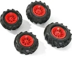 rolly toys Luftbereifung f&uuml;r Traktoren 2 x 260x95, 2 x 325x110, rot, Ma&szlig;e:
