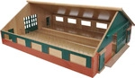 Van ManenViehstall Holz 73x60x27 cm im Ma&szlig;stab 1:32