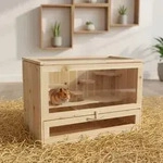 Mucola Nagerk&auml;fig Kleintierstall 60cm M&auml;usek&auml;fig Holz verschiedene Etagen