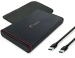 FANTEC 225U3-6G, externes 2.5"-SATA-Geh&auml;use, USB 3.2, Aluminium, schwarz