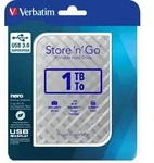 Verbatim Portables Festplattenlaufwerk Store 'n' Go USB 3.0, 1 TB, Silber, 1000 GB,