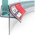 STEIGNER Duschdichtung vorgebogen 80cm UK09 (1 Stk.) transparent - Vorgebogene