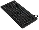 KeySonic KSK-3230IN, Mini, Kabelgebunden, USB, QWERTZ, Schwarz - Schwarz