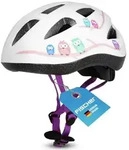 FISCHER Fahrradhelm Kinder Eule - Gr&ouml;&szlig;e S/M 55-59 cm - Wei&szlig;