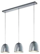 Trio 305200389 Pendelleuchte 3xE14 Glas silberfarbig