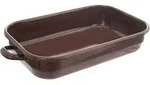 ORION Auflaufform / Br&auml;ter / emaillierte Backform 34x22x6 - Schwarz