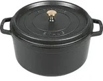 Staub 40509-863-0, 8,35 l, Schwarz, Eisenguss, Emaille, Frankreich, 30 cm - Schwarz