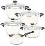 Karl Kr&uuml;ger SAP Topfset "Apollo" Edelstahl 5/9 teilig - Silber