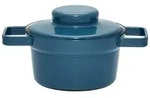 Riess Aromapot Emaille Topf mit Deckel 16 cm 0,75 Liter Silent Blue - Blau