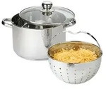 BEYOND&reg; Edelstahl Nudeltopf 24 cm | mit Deckel