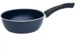 Riess Oma`s Emaille Pfanne hoch &Oslash;20cm Blau - Blau