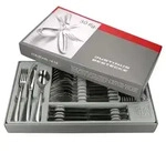 30tlg Twist Komplett-Besteck-Set f&uuml;r 6 Personen Messer Gabel L&ouml;ffel Edelstahl -