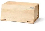 Continenta Brotkasten aus Gummibaumholz - 40 x 26 x 18,5 cm - Mit Klappdeckel...