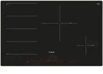 Bosch PXE801DC1E, Schwarz, Integriert, Zonen-Induktionskochfeld, Glaskeramik, 4