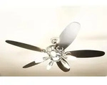 Deckenventilator Arius 132 cm mit Beleuchtung und Fernbedienung - Silber