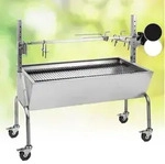 OneConcept 2-in-1 Rotisserie Grill mit Motor, Grill mit Drehspie&szlig;, Gro&szlig;er