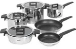 WOLL NCSET002, Schwarz, Edelstahl, Edelstahl, Schwarz, 10 St&uuml;ck(e) - Schwarz/Silber
