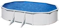 GRE Ovaler Stahlwandpool in Wei&szlig; KITPROV503 &ndash; 500 x 300 x 120 cm, Komplettset
