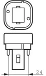 PHIL CorePro LED PL-C 8,5W/840 54125800 2Pin G24d-3 950lm EEK F