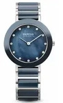 Bering Damenuhr Ceramic 11429-787 - Blau