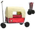 Beachtrekker LiFe faltbarer Bollerwagen, klappbarer Handwagen (Rot) +...