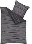 Kaeppel Mako Satin Wendebettw&auml;sche Motion Zinn Wellenlinien 135x200 cm + 80x80 cm -
