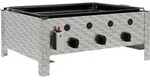 BBQ-Toro Edelstahl Gastrobr&auml;ter 3-flammig, 64 x 52 x 27 cm, Gastrogasgrill,
