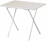 Scherentisch 60 x 80 wei&szlig; Gestell aus Stahl in wei&szlig;, Tischplatte aus Melamin in