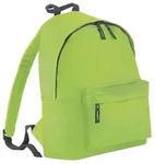 Bagbase Junior Fashion Rucksack, 14 Liter BC1301 (Einheitsgr&ouml;&szlig;e) (Limette/Grau) -