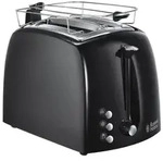 RUSSELL HOBBS 22601-56 Toaster &ndash; Breite Schlitze &ndash; Schwarz - Schwarz