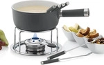 Kela K&auml;sefondue-Set "Lancy" 10-teilig Aluguss, grau - Grau