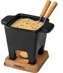 Boska Tapas Fondue Nero - Kleines Fondueset - F&uuml;r 1 bis 2 personen - 300 ml...