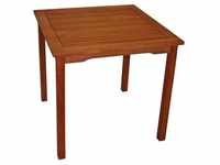 DEGAMO Gartentisch Bistrotisch Holztisch Tisch LAGO 75x75cm quadratisch,...