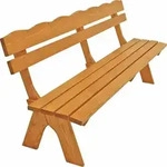 DEGAMO Gartenbank Holzbank Bank FREITAL 4-sitzer 200cm, Kiefer massiv hellbraun...