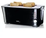 Domo DO961T, 4 Scheibe(n), Schwarz, Kunststoff, 1350 W, 447 mm, 225 mm - Schwarz