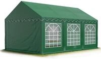 TOOLPORT Partyzelt Festzelt 4x6 m Garten-Pavillon PVC Plane 700 N in dunkelgr&uuml;n