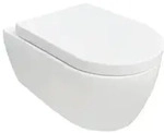 NEG H&auml;nge-WC Uno11RL randlos spritzfreie Sp&uuml;lung mit Softclose WC-Sitz Klassik