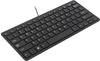 R-Go Compact Tastatur - QWERTY (US) - schwarz - kabelgebunden - Mini - Verkabelt -