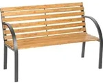 tectakeTM Gartenbank 2-Sitzer aus Holz 119,5x62x83cm Chinesische Tanne f&uuml;r In- &