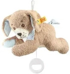 Steiff Good night dog music box, Spielzeug-Hund, Mit Ton - Blau/Braun