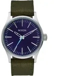 Nixon A377 2302 Sentry 38 Damenuhr Purple/Olive - Silber