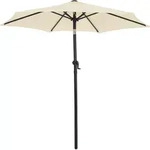 Kingsleeve&reg; Sonnenschirm Balkon 200cm UV Schutz 80+ mit Schutzh&uuml;lle Kurbel