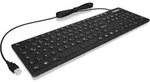 KeySonic KSK-8030 IN (UK) Industrietastatur, USB, wasserdicht IP 68, schwarz, Volle