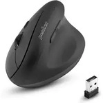 Perixx PERIMICE-608, rechts, Optisch, RF Wireless, 1600 DPI, Schwarz - Schwarz