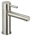 Herzbach DESIGN iX WT-Einlochbatterie M-Size Eco mit Ablauf Edelstahl - Silber